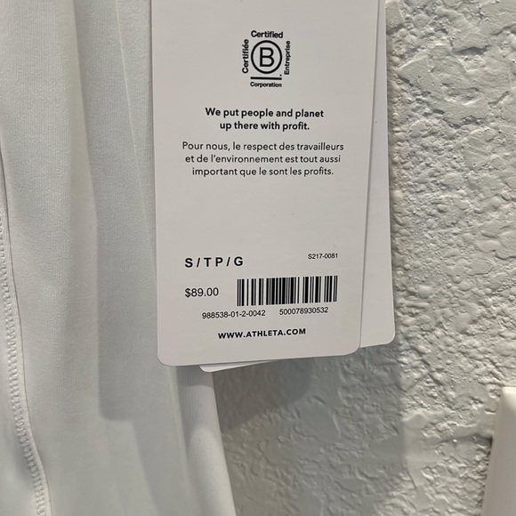 NWT Athleta Ace white Tennis Dress - Small tall - Picture 7 of 9